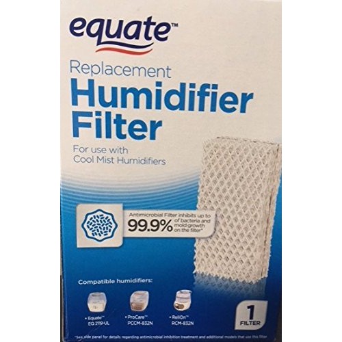 Equate Replacement Humidifier Filter for use with Cool Mist Humidifiers for use with EQ2119-UL  ProCare PCCM-832N  ReliOn-RCM-832 & 832N  Robitussin DH-832  Duracraft DH-830  SS SH100&SH200 - B077V4QDP5